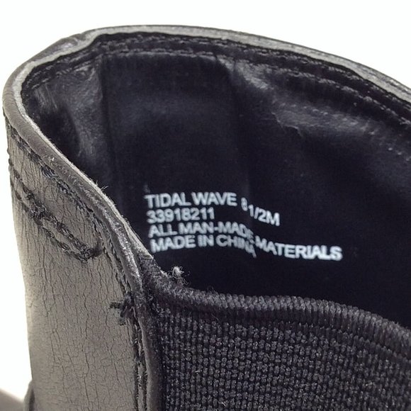 Great Northwest Tidal Wave Ankle Booties Boots Womens Size 8.5 Black Side Zip - Picture 9 of 12